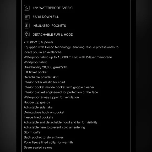 Zara Performance Ski jacket - Picture 8 of 10